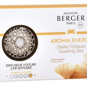 Set odorizant masina Berger Aroma Energy Zestes toniques + rezerva ceramica