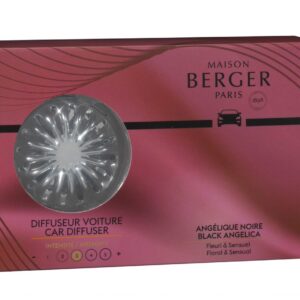 Set odorizant masina Berger Duality + rezerva ceramica Angelique Noire