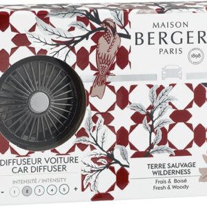 Set odorizant masina Berger Prisme Gun Metal + rezerva ceramica Terre Sauvage