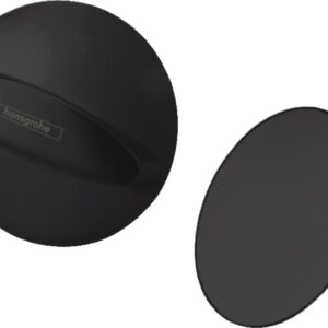 Set ornamente pentru sifon cu preaplin pentru cada Hansgrohe Flexaplus negru mat