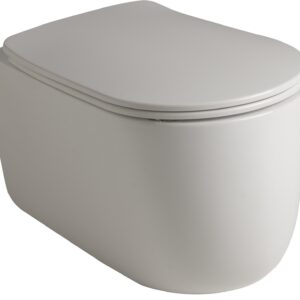 Set vas WC suspendat Kerasan Nolita si capac inchidere lenta  alb