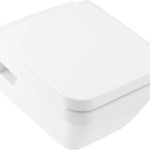 Set vas WC suspendat Villeroy & Boch Architectura DirectFlush CeramicPlus si AntiBac cu capac inchidere lenta alb Alpin