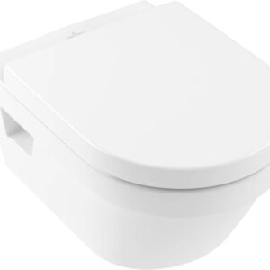 Set vas WC suspendat Villeroy & Boch Omnia Architectura DirectFlush CeramicPlus cu capac inchidere lenta alb Alpin