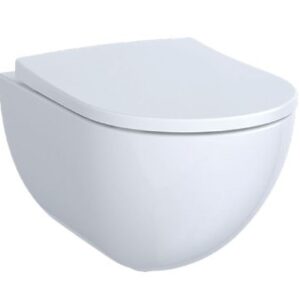 Set vas wc suspendat Geberit Acanto Rimfree cu capac inchidere lenta si Quick Release