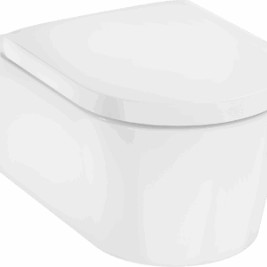 Set vas wc suspendat Hansgrohe EluPura S AquaFall Flush SmartClean si capac cu inchidere lenta alb
