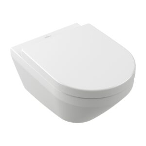 Set vas wc suspendat Villeroy & Boch Architectura TwistFlush CeramicPlus capac cu inchidere lenta Alb Alpin