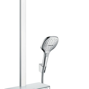 Showerpipe Hansgrohe Raindance Select E 300 cu 3 jeturi si butoane tip Touch