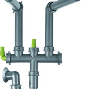 Sifon Franke Spazio F/1275 pentru chiuveta cu 2 cuve inegale