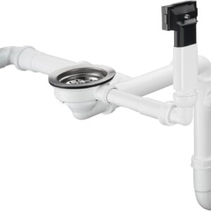 Sifon Hansgrohe D17-10 pentru chiuveta granit cu doua cuve