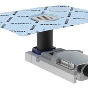 Sifon de pardoseala Geberit FloorDrain cu gratar inox pentru pardoseli 65-90 mm