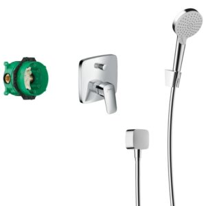 Sistem de dus incastrat Hansgrohe Crometta E 240 cu 2 consumatori crom