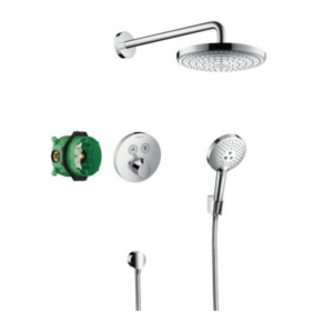 Sistem de dus incastrat termostatat Hansgrohe Design Raindance Select S Shower Select S cu 2 consumatori