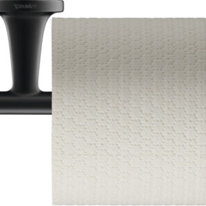 Suport hartie igienica Duravit Starck T negru mat