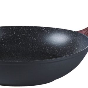 Tigaie tip WOK Sambonet Rock & Rose 28cm  3.5 litri  inductie  negru