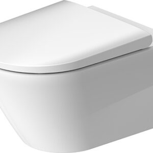 Vas wc suspendat Duravit D-Neo Rimless HygieneGlaze 37x54cm fixare ascunsa