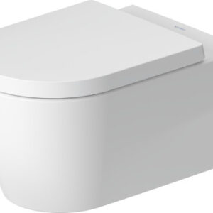 Vas wc suspendat Duravit Me by Starck Rimless 37x57cm HygieneGlaze alb mat