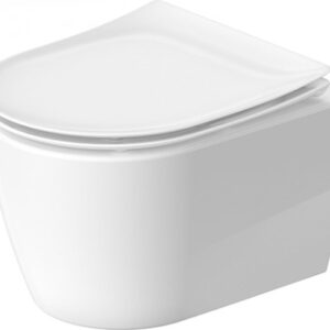 Vas wc suspendat Duravit Soleil by Starck Compact Rimless 37x48cm alb