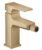 Baterie bideu Hansgrohe Metropol cu ventil push-open  bronz periat