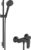 Baterie cada Hansgrohe Vernis Blend cu set de dus 100 Vario EcoSmart cu bara S Puro 65cm  negru mat