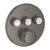 Baterie cada – dus termostatata Grohe Grohtherm SmartControl Round cu 3 functii  montaj incastrat  necesita corp ingropat  brushed hard graphite