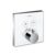 Baterie cada – dus termostatata Hansgrohe ShowerSelect Glass cu montaj incastrat necesita corp ingropat alb-crom