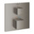 Baterie dus termostatata Grohe Grohtherm Cube cu 1 functie  montaj incastrat  necesita corp ingropat  brushed hard graphite