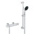 Baterie dus termostatata Grohe Precision Start cu set de dus Vitalio Start 110 cu bara 60cm crom