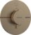 Baterie dus termostatata Hansgrohe ShowerSelect Comfort S On/Off cu montaj incastrat  necesita corp ingropat  bronz periat