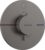 Baterie dus termostatata Hansgrohe ShowerSelect Comfort S On/Off cu montaj incastrat necesita corp ingropat negru periat