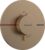 Baterie dus termostatata Hansgrohe ShowerSelect Comfort S cu montaj incastrat  necesita corp ingropat  bronz periat