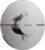Baterie dus termostatata Hansgrohe ShowerSelect Comfort S cu montaj incastrat  necesita corp ingropat  crom
