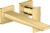 Baterie lavoar Hansgrohe Metropol de perete  pipa 225mm  fara ventil  necesita corp incastrat  gold optic lustruit