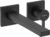 Baterie lavoar Hansgrohe Tecturis E din 2 elemente  de perete  pipa 22.5cm  negru mat
