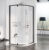 Cabina de dus semirotunda Ravak Pivot PSKK3 90x90cm negru