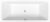 Cada rectangulara Duravit No.1 Duo 180x80cm acril alb
