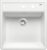 Chiuveta bucatarie Blanco Panor 60  600x630mm  doua orificii  ceramica alb cristal