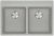 Chiuveta bucatarie Franke Maris MRG 620-35-35 TL cu doua cuve 760x510mm fragranite Alluminio