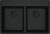 Chiuveta bucatarie Franke Maris MRG 620-35-35 TL cu doua cuve 760x510mm fragranite Matte Black