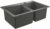 Chiuveta bucatarie Grohe K700 90 -C cu doua cuve 406x438mm compozit granite gray