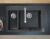 Chiuveta bucatarie Hansgrohe S510-F635 SilicaTec 180/450  cu 2 cuve inegale  51x77x19cm  graphite black