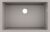 Chiuveta bucatarie Hansgrohe S510-U660 SilicaTec 660 cu 1 cuva 45x71x19cm montare sub blat concrete grey