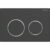 Clapeta actionare Geberit Omega20 negru mat – detalii crom lucios
