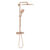 Coloana de dus Grohe Rainshower SmartActive 310 Cube cu baterie termostatata  9 5l/min  brushed cool sunrise
