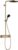 Coloana de dus Hansgrohe Pulsify S 260 1jet EcoSmart  cu baterie termostatata ShowerTablet Select 400  bronz periat