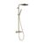 Coloana de dus Hansgrohe Pulsify S Puro 260 1jet EcoSmart cu baterie temostatata Ecostat Fine bronz periat