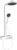 Coloana de dus Hansgrohe Rainfinity 250 EcoSmart 1jet  cu baterie termostatata ShowerTablet 350  alb mat