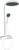Coloana de dus Hansgrohe Rainfinity 360 1jet  cu baterie termostatata ShowerTablet 350  alb mat