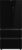 Combina frigorifica Teka RFD 77825 GBK EU NoFrost 4 usi 516 litri IonClean Clasa E cristal black