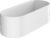 Cos adanc Hansgrohe WallStoris cu fixare pe bara suport  alb mat