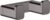 Cuier baie dublu Hansgrohe AddStoris  negru periat